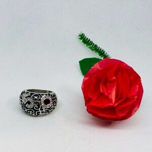 Sterling Silver Commemorative 50 Birthday Ring Size 6